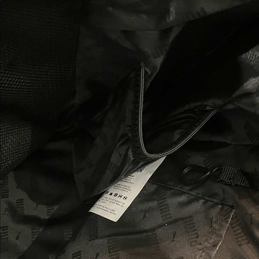 PUMA Black Plush Deluxe Tote Bag/NWT - Picture 13 of 16